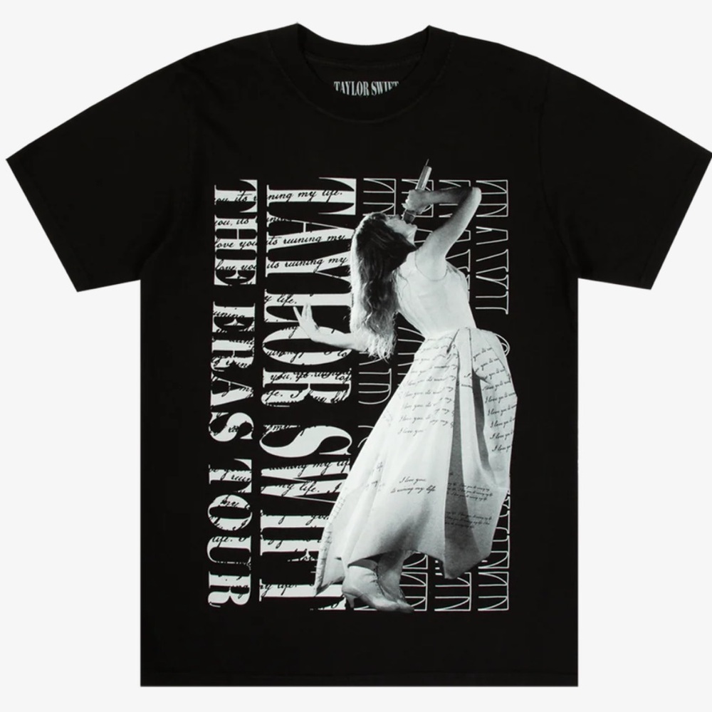 Black Graphic Taylor Swift Eras Tour T-Shirt